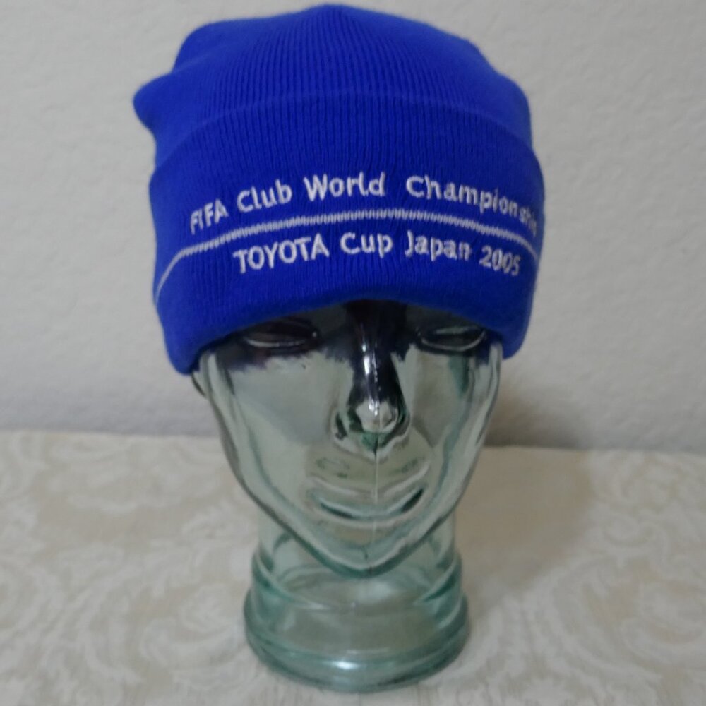 FIFA Club World Championship Toyota Cup Japan 2005 Blue Knit Beanie OSFM Unisex
